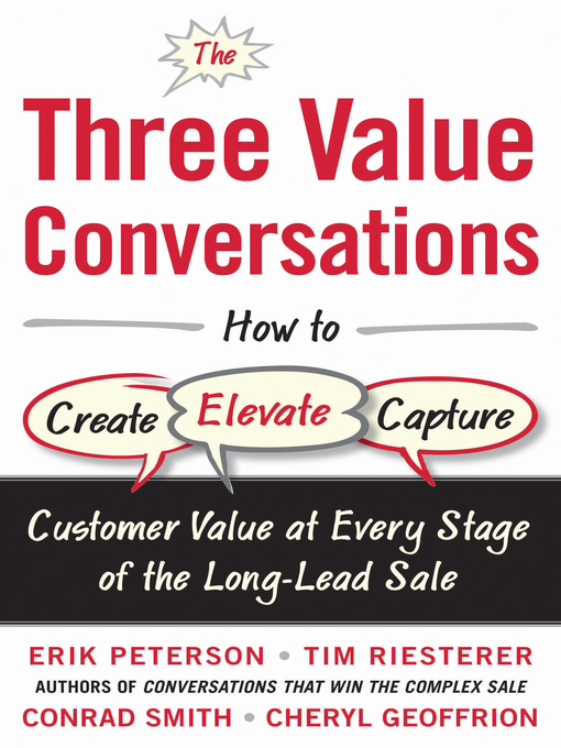 Title details for The Three Value Conversations by Erik Peterson - Available